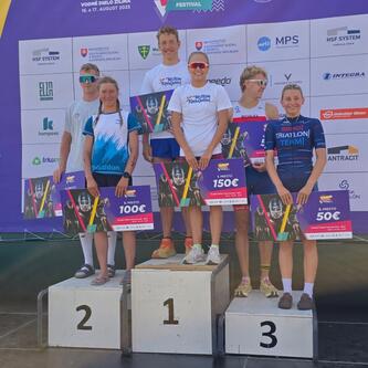 Bán Petra és Gáspár Barnabás a zsolnai dobogó tetején.