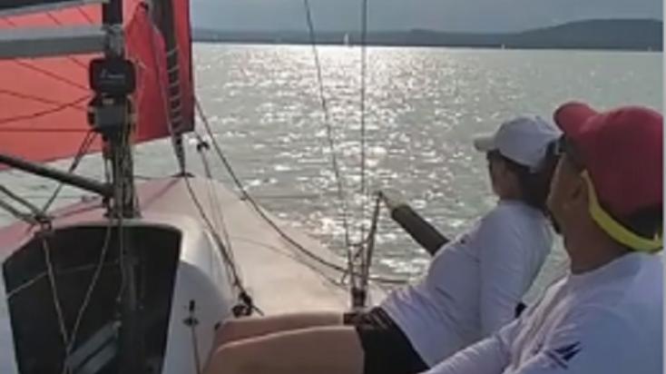 Bödör Gergely a nyékládházi DEBOTI Vitorlás Iskola képviseletében